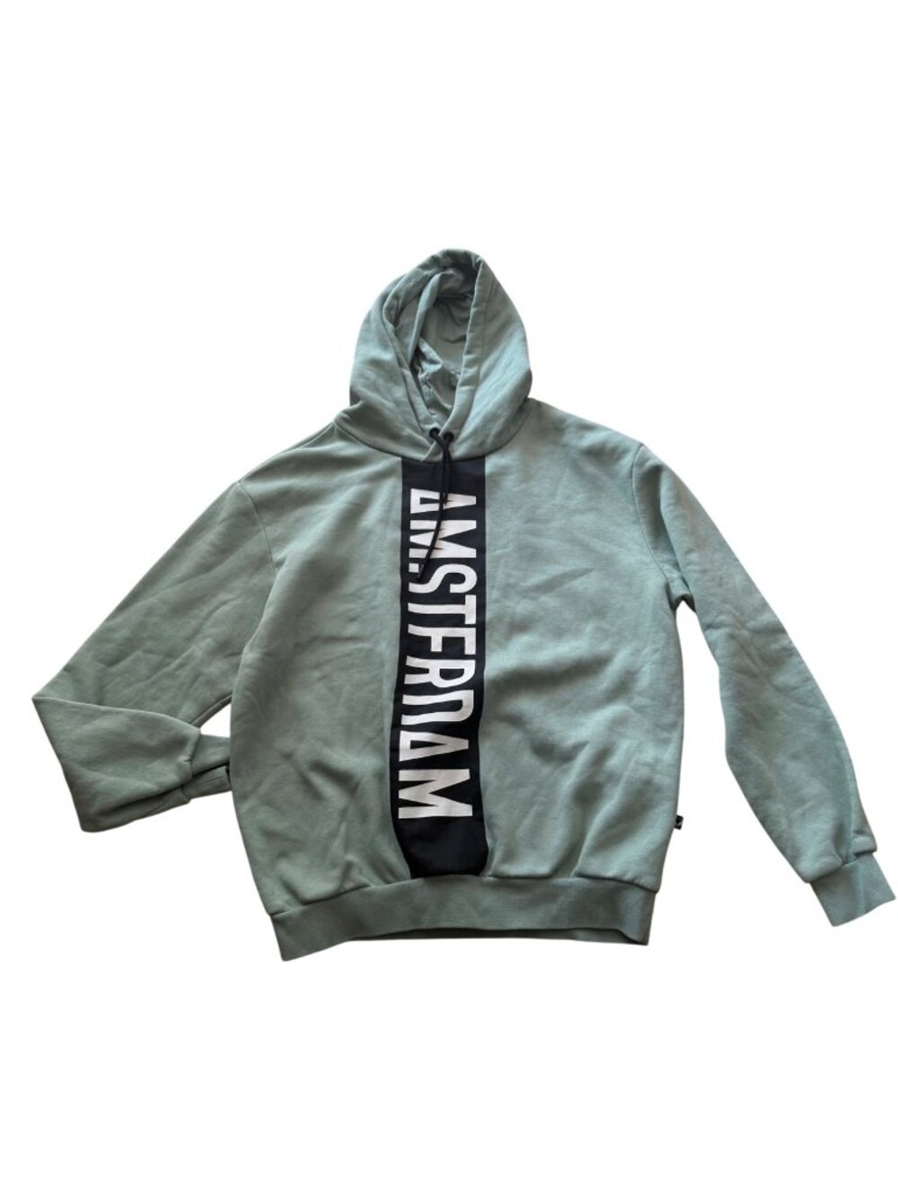 Fox Originals Men's Hoodie Sweatshirt XL Green Amsterdam Vertical Cut Graphic